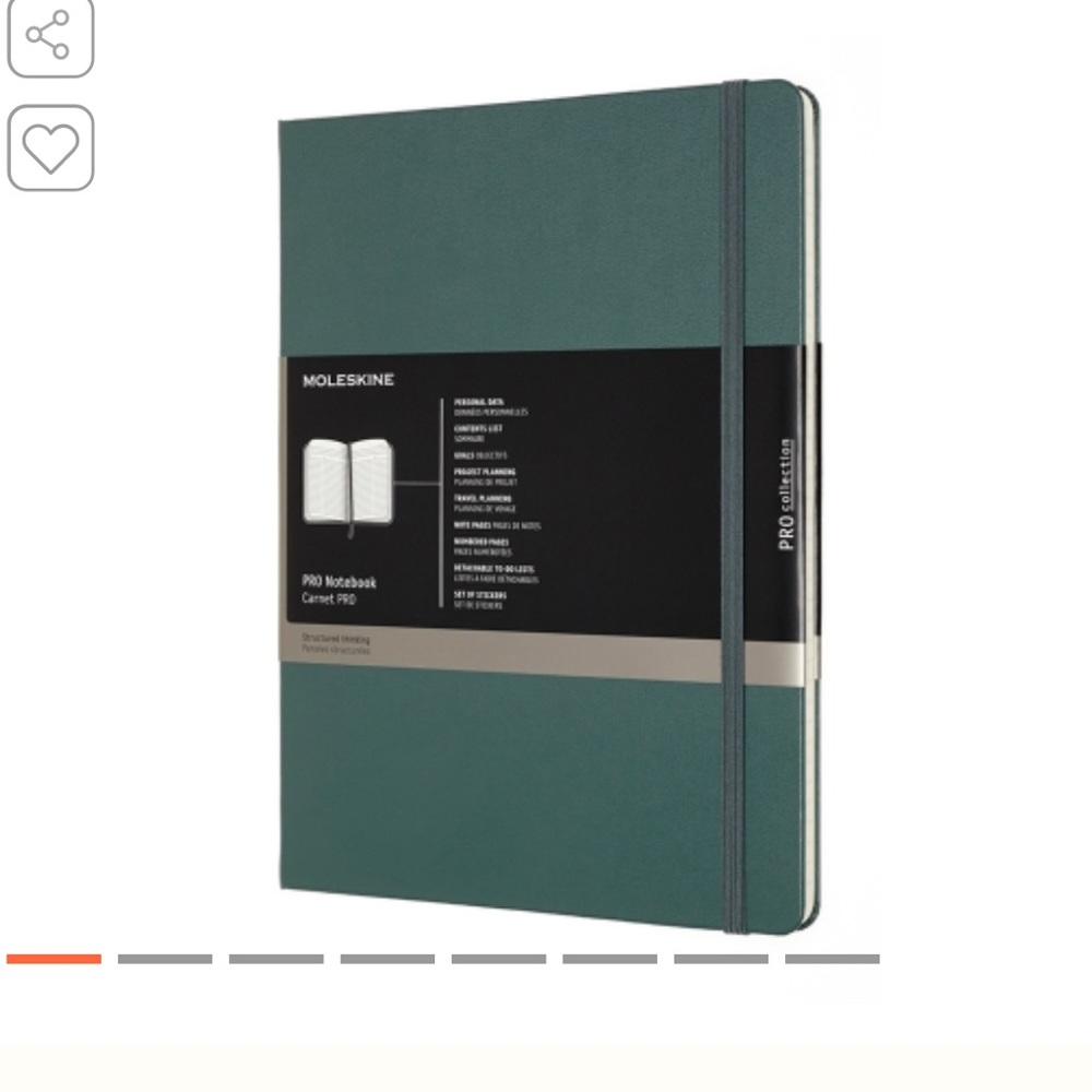 NWOT Moleskine Hardcover Pro Notebook